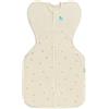 Love To Dream Swaddle UP, Sacco nanna per neonati, fase 1, 1,5 TOG - Morbido pile di cotone elasticizzato in ramoscelli di farina d'avena - Design con braccia in alto per un sonno più sicuro e