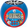 Lexibook - Paw Patrol Sveglia con proiettore con Snooze Funzione, Luce Notturna con Timer, Schermo LCD, a Batteria, Blu/Rosso, RL977PALXB