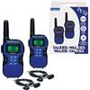 Lexibook, Walkie-Talkie Fino a 5 km, Blu Nero, TW60LXB