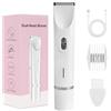 CATCHLUCK Bikini Trimmer rasoio intimo impermeabile da donna in bianco - 2 in 1 Dual Head Shaver con ricarica USB-C, rasoio elettrico da donna per faccia/gambe/braccia, facile da pulire IPX7