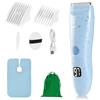 HOTUT Tagliacapelli per Bambini,Tagliacapelli Professionale Silenziosoper Bambini con display LCD e 2 guide,Macchina per Tagliare i Capelli Senza Fili Impermeabile e Ricaricabile(Blu)