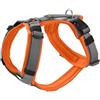 Hunter Imbracatura per cani Maldon UP, colore: arancione/grigio, morbida imbottitura e confortevole, altamente riflettente grazie alla Scotchlite 3M, regolabile in 4 posizioni, con manico imbottito