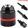 NONE Mandrino autoserrante in metallo JENTORIX da 2mm-13mm, mandrino a cricchetto a 3 griffe con filettatura 1/2-20UNF, mandrino per punte da trapano, cacciaviti e maschiatura