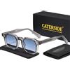 CATERSIDE Occhiali da Sole alla Moda per Uomo, Montatura Piccola Quadrata, Design Personalizzato, Occhiali da Sole per Donna, Ideali per Viaggi, Feste, Affari, Festival, Regalo