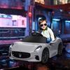 AIYAPLAY Auto elettrica per bambini 12V Auto per bambini 2,4 GHz telecomando 2 motori Grigio