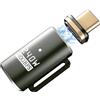 IVIVTOR Adattatore magnetico USB C - 240 W magnetico USB C adattatore 24 pin con velocità di trasmissione 40 gbps adatto per laptop, tablet cellulare, Grigio scuro