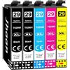 Jhaan 29XL Cartucce d'inchiostro Compatibili con Epson 29 XL per Cartucce Epson XP-352 Expression Home XP-235 XP-245 XP-247 XP-255 XP-257 XP-332 XP-335 XP-342 XP-345 XP-355 (5 Pack)