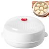 YIYAXIN Vaporiera Microonde con Coperchio & Base & Maniglia, Contenitore Cottura Vapore Forno Multifunzionale 25x25x14cm, Piastra Steamer Conservazione Verdure Usare Cucina per Dumplings Riso Gnocchi Pesce