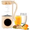 Lnopever 9 in 1 Macchina per Latte di Soia, Pressa Agrumi 1400ml,16 Foglie Nut Milk Maker, Display LED, succo con timer di ritardo 24 ore,acqua bollente e mantenimento, Latte Vegetale Casa,Avena,Soia,Bevande