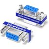 DriverGenius GenderX DB9 Accoppiatore Serial RS232 Dritto (F/F, Conf. 2) | Connessione Diretta RS232 Pin-a-Pin e NON è un Null Modem. Plug-and-Play per PLC e Dispositivi Industriali