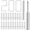 ENUTROF Chiodo a Doppia Chiodi per Battiscopa Testa Legno Invisibili 200Pcs