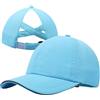 CHUANGLI Cappello a coda di cavallo da bambina, riflettente, leggero, per bambini, ad asciugatura rapida, cappello sportivo per bambini dai 7 ai 12 anni, rosa, Taglia unica