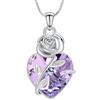 AIWENXI Gioielli per cremazione a forma di cuore, urna di nascita, collana per cenere, in acciaio inox, per cenere, ricordi, ceneri umani, urne