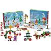 Plus Plus Calendario dell'Avvento di Natale 2025, 25 giocattoli per bambini, mini kit puzzle 3D, divertenti regali per il conto alla rovescia per le vacanze, 600 pezzi - Natale nel bosco