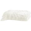 Madison Park, Coperta estiva in 100% cotone trapuntato effetto ciniglia, con nappe, raffinata, elegante, chic, leggera, traspirante, decorativa, 127 x 152,4 cm, avorio