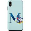 Disney Custodia per iPhone XS Max Disney - Lettera M dell'alfabeto per Topolino e Minnie