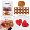 Keoker Timbri a forma di lettera per argilla, timbro in ceramica con doppio piccolo alfabeto utilizzati anche come stampini per biscotti