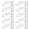 Riybyds Set di Tenditori per Tende da Sole per Camper E Roulotte - 10 Tenditori per Impieghi Gravosi con 20 Viti,per Il Montaggio Verticale E Orizzontale, Installazione Semplice (Modello: Orizzontale)