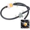 Kahaybeall Filtro Benzina, Filtro Benzina Universale, Tubi Interruttore Filtro Olio, Tubo del Carburante Universale e Rubinetto del Carburante per serbatoi di carburante del motore, Moto e Quad 50CC-150CC