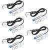 RUIZHI Sensore di prossimità induttivo LJ12A3-4-Z RUIZHI 5 Pcs LJ12A3-4-Z BX Sensore induttivo di prossimità in metallo Rilevamento NPN normalmente aperto Distanza di rilevamento 4 mm Compatibile con Arduino