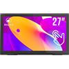 ATLANTIS Monitor portatile 27" LED Full HD 1920x1080 con altoparlanti