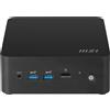MSI Mini PC CUBI NUC 1MG-237BEU 0.84L Nero con Intel Core 7 e Wi-Fi 6E