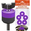 Cympad Viola Chromatics Foam Cymbal Pad Set - Rondelle in schiuma a memoria di forma ad alta densità per migliorare il suono e la durata, adatte a tutti i supporti per piatti - 40/15mm