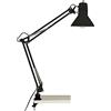 Brilliant Hobby Lampada da tavolo a morsetto, orientabile, E27, max. 40 W, altezza 70 cm, nero, lampadina non inclusa