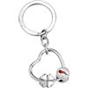 MORELLATO Portachiavi da Donna in Acciaio, Smalto, Cuore, Collezione Story - SD7320