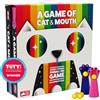 Exploding Kittens - A Game of Cat & Mouth - Fling, Score, and Win! - 2 Player Mini Arcade Game - Pinball Like Toy - Great