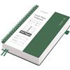 EMSHOI Taccuino B5 a quadretti, a spirale, con 300 pagine, 150 fogli, 100 g/mq, carta a quadretti da 100 g/mq, copertina rigida in PVC, per scuola, lavoro, disegno, diario di viaggio, 19 x 25 cm