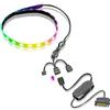 Lazmin112 Luce LED per PC, 15,7 Pollici 365 Striscia Luminosa Colori Personalizzabili Barra Lampada 5V ARGB Aura SYNC, Custodia Magnetica per la Decorazione del Telaio del Computer
