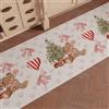 PETTI Artigiani Italiani - Tappeto Cucina Natalizio, Passatoia Cucina Natalizio, Tappeto Natalizio Cucina Antiscivolo e Lavabile, Tappeto per Natale 52x140 cm Orsetto, Made in italy