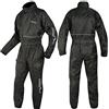 A-Pro Antipioggia Completo Tuta Impermeabile Intera Moto Scooter Custom Quad Nero 3XL