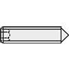 TOOLCRAFT Vite senza testa (grano) a esagono incassato con punta conica DIN 914 5 mm 45 H nera M3 20 pz