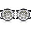 Akozon fendinebbia led ducato + Faro Fendinebbia Rotondo a 9 LED per Auto DRL