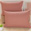 PETTI Artigiani Italiani - Coppia di Federe Cuscino 60x40 cm in Microfibra, Cuscini Arredo Camera da Letto, Divano, Set 2 Fodere Copricuscino, Federa Tinta Unita Rosa, 100% Made in Italy