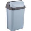 keeeper Cestino con Coperchio Scorrevole, 10 l, 25,5 x 19 x 39 cm, Rasmus, Blu (Nordic Blue)