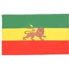 AZ FLAG Bandiera Etiopia con leone 90x60 cm Poliestere 100D 2 Occhielli | Uso interno ed esterno bandiera decorativa etiope doppie cuciture e bordi rinforzati con occhielli metallici