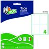 Tico Etichette multiuso bianche Tico E-7556 - 75 x 56 mm - 40 etichette