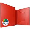 Plastibor Cartelline 3 lembi con elastico in plastica rosse Plastibor Garda - 26,5x35x2 cm