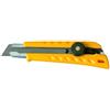 Lebez Cutter taglierino con blocco a vite Lebez Olfa giallo - lama 18 mm