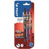 Pilot Penna a sfera a scatto Pilot Frixion Naruto colori assortiti - punta 0,7 mm - fusto fantasia (conf. 3)