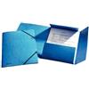 Esselte Cartelline 3 lembi con elastico in cartoncino blu Esselte Rainbow - 24x32x4 cm
