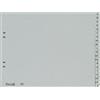 Elba Divisori alfabetici per raccoglitori 23x30,5 cm Elba grigie in PPL - 20 schede