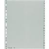 Elba Divisori alfabetici per raccoglitori 22x30 cm Elba grigie in PPL - 20 schede
