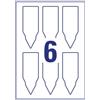 Avery Cartellini ultraresistenti in plastica da 190µ, bordi lisci, formato 128x47mm conf. 60 pz - H02525