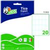 Tico Etichette multiuso bianche Tico E-3622 - 36 x 22 mm - 200 etichette