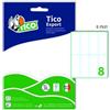 Tico Etichette multiuso bianche Tico E-7527 - 75 x 27 mm - 80 etichette