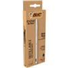 Bic Penna a sfera con cappuccio ecologica Bic Cristal Re-New nera - punta 1 mm - fusto colore argento